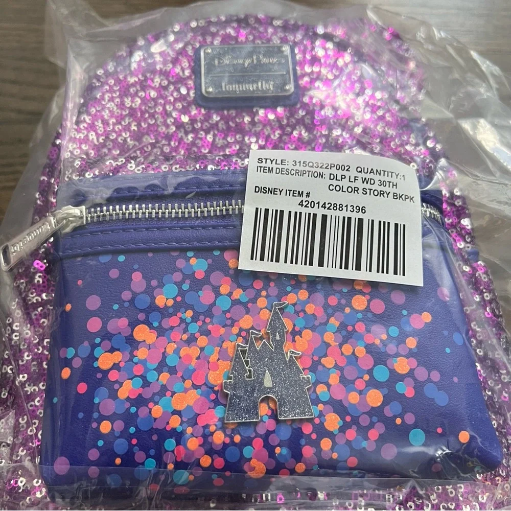 Disney Parks Sequin Loungefly Mini Backpack 2022 | NWT